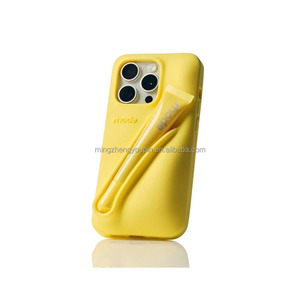 Luxury <strong>Rhode</strong> Silicone Mobile Phone Cases with Lip Gloss Lipstick Holder Compatible with for IPhone11 12 13 14 15 16 Pro <strong>Max</strong> Plus