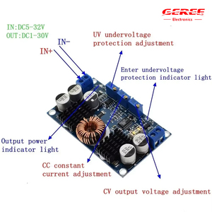 Ltlt80 otomatik adım aşağı regülatörü 5-32V 1-30V güneş enerjisi sistemi araç güç şarj modülü güç kaynağı invertör - Product Image 5