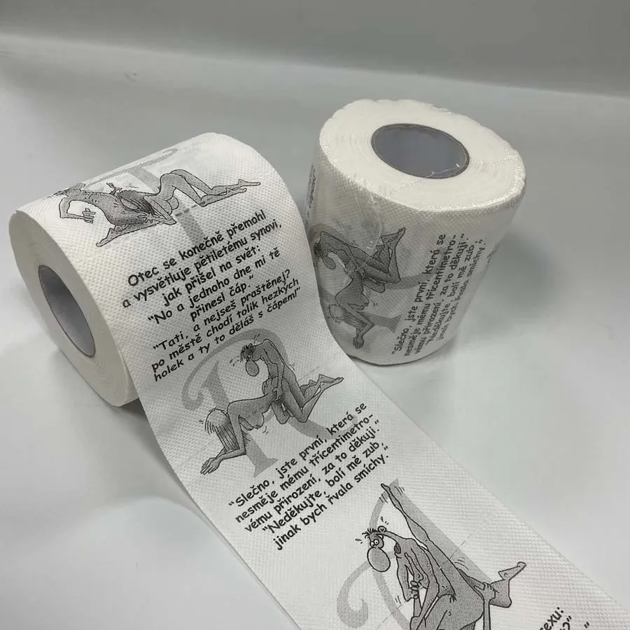 Rouleau de papier toilette imprimé kama sutra, accessoires amusants pour adultes et couples