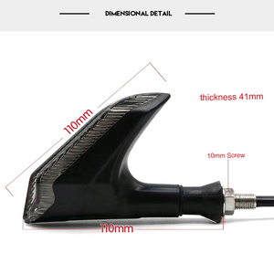 Bán buôn phụ tùng xe máy phổ biến tín hiệu lần lượt-Scythe-shaped LED chỉ số đèn - Product Image 4