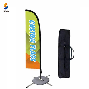 Drapeau personnalisé Double face promotionnel de haute qualité bannière résistant à la décoloration divers drapeaux drapeau de plage pour magasin de concessionnaire automobile - Product Image 2