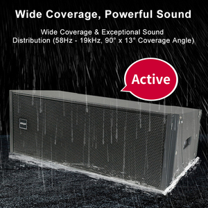 Neue IP65 24H Outdoor Garten Regen Wasserdichtes <span class=keywords><strong>Active</strong></span> Line Array Lautsprechers ystem Profession elle wasserdichte Line Array Lautsprecher