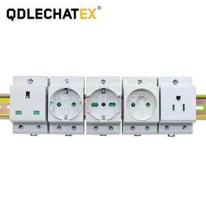 3pin ซ็อกเก็ตสำหรับติดตั้งบนรางดิน2P + E 220V 250V 16A 10A มัลติฟังก์ชัน - Product Image 6