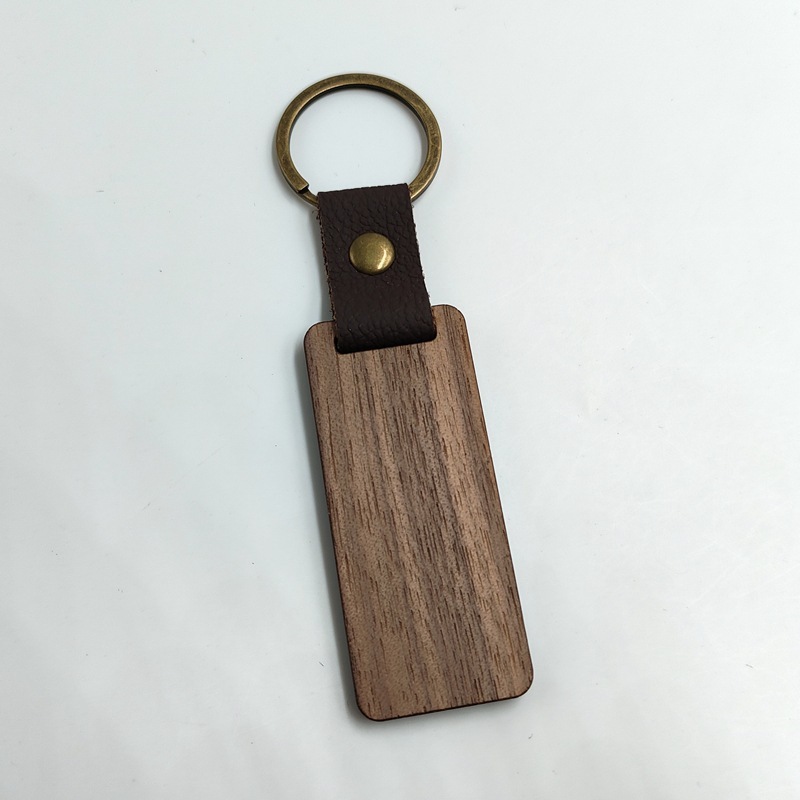 Walnut Rectangular 65*28mm