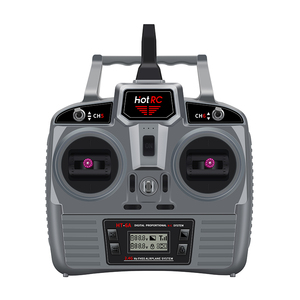 Upgrade Hotrc HT-6A 2.4G <strong>6CH</strong> <strong>RC</strong> Transmitter with <strong>6CH</strong> Receiver With Box for FPV Drone <strong>Rc</strong> Airplane Car Boat - Product Image 1