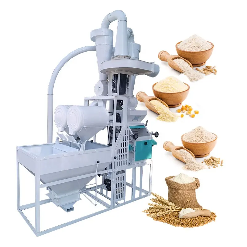 الحبوب الذرة مطحنة دقيق Cornmill مطحنة دقيق جي آلة 50 طن نيجيريا صغيرة الحبوب الأسطوانة للكاميرون
