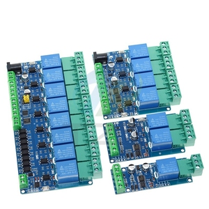 Modbus-RTU Relay <strong>Module</strong> 1/2/4/8 Channels 10A 5V 12V 24V Switch <strong>Input</strong> <strong>Output</strong> Optocoupler Isolation RS485 TTL Communication - Product Image 1