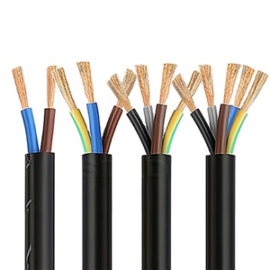 高品质铜芯导体电气RVV 2x 0.75mm 4x2.5mm 3x0.75mm2 4x1.5mm2电力电缆 - Product Image 1