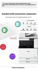 เลเซอร์เครื่องถ่ายเอกสารแบบไร้สายสองด้านพร้อมอินเตอร์เฟซ USB A3สำนักงานพาณิชย์ iRC3322L Canon/A4สี MTI-fction - Product Image 2