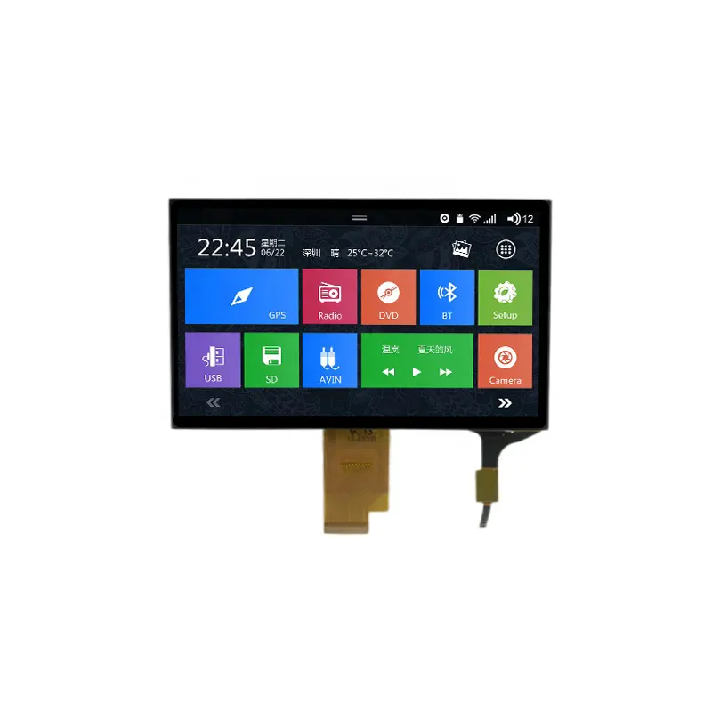 ZK Display hohe Helligkeit 7 Zoll 1024*600 ips 1000 Nits lvds/rgb Sonnenlicht lesbar tft Touchscreen LCD mit hmi Treiber platine
