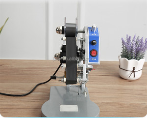 High Quality Manual Aluminum Foil Stamped Metal Code Coder/3 Printing Lines Plastic Bag <strong>Coding</strong> Machine for Small Business - Product Image 6