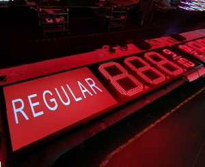 24-дюймовый цифровой дизельный зеленый 888910 электронный табло дисплей, наружные 7-сегментные знаки для изменения цен на АЗС, СВЕТОДИОДНЫЙ знак - Product Image 2