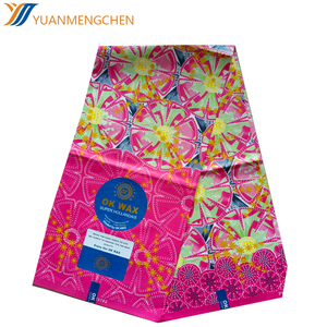 Anpassbare große Blume Tie-Dye Muster Baumwoll stoff afrikanischen Java-Stil - Product Image 4