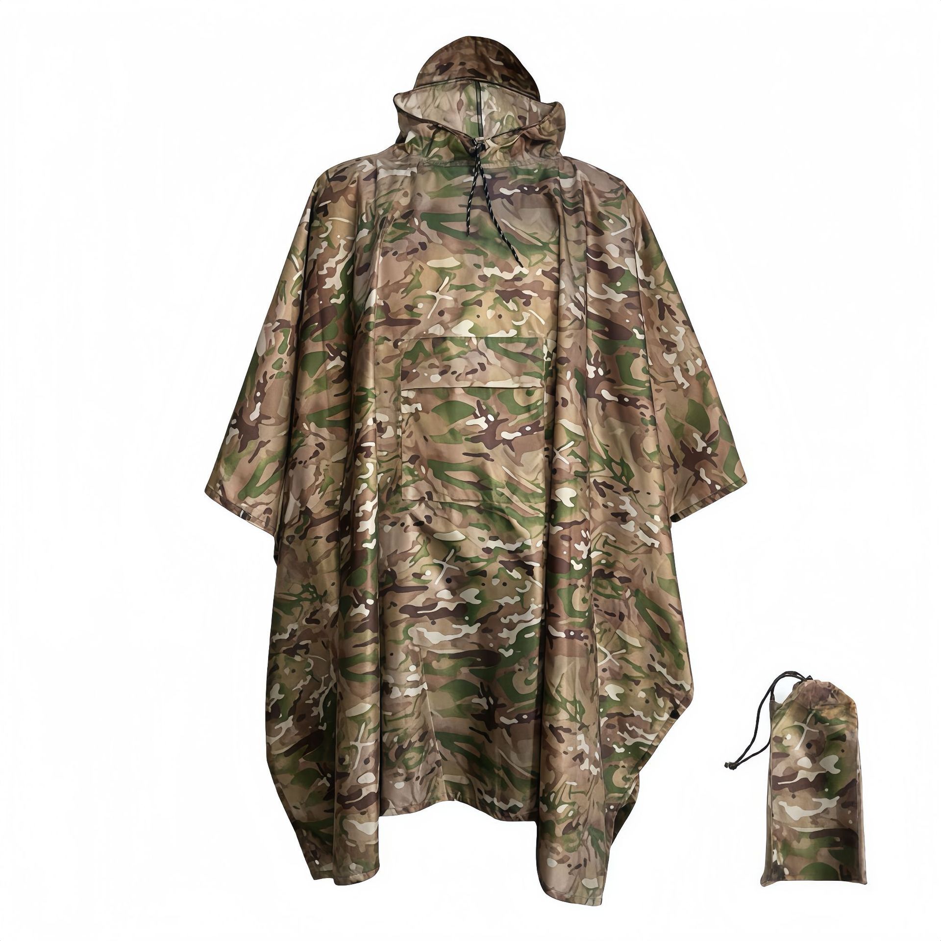 Pantalones de tafetán de poliéster con camuflaje, bolsillos con solapa de PU.