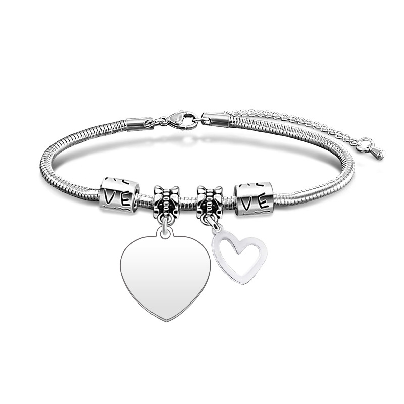 Corazón de plata oblicua