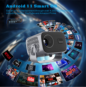 Mini proyector 4K Android inteligente Bluetooth wi-fi WiFi descargar aplicaciones Android en proyector de cine en casa - Product Image 5