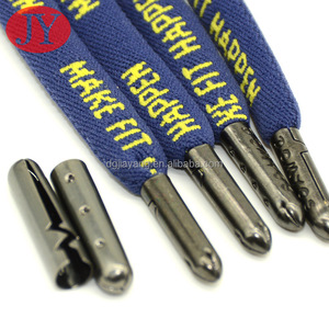 Custom Jacquard <strong>Nylon</strong> Hoodies Drawstring Rope <strong>with</strong> Metal Gun Tips and Aglet Cord Ends Premium Hoodie Stoppers - Product Image 3