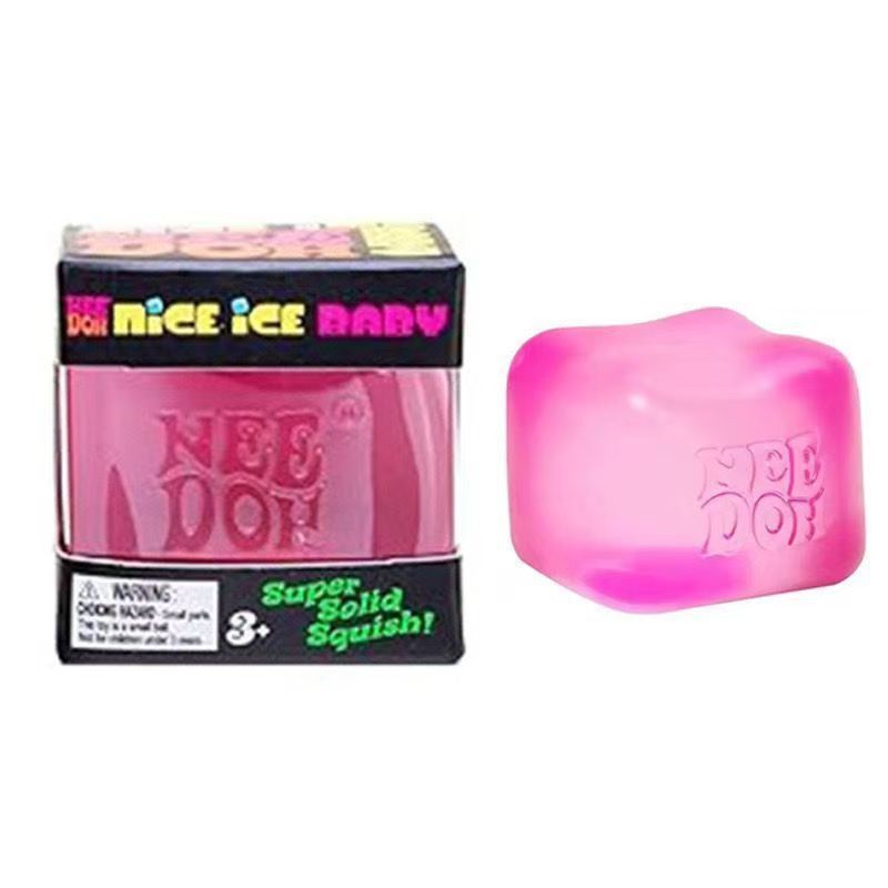 Glaçons maltose rose avec logo - 210 g