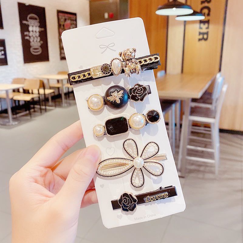 Bear hair clip 5-piece set