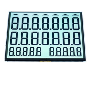 Cina fabbrica Custom 7 segmento COG Display LCD STN FSTN positivo transflettivo ST7037 chip Mono pannello LCD personalizzati - Product Image 1