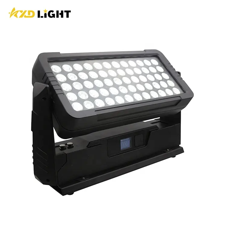Luz LED RGBW 4 en 1 de 60x12W para iluminación de escenario y discoteca, resistente al agua, resistente al agua IP65, para pared y exteriores