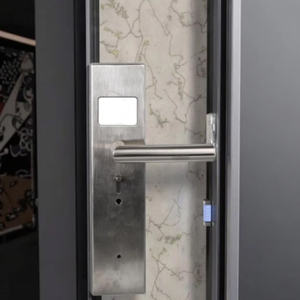Lucchetto antifurto intelligente per porte in vetro e alluminio per sblocco remoto Bluetooth con compatibilità con chiave e rete IP - Product Image 1
