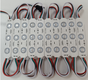 NEW Digital Rgb Addressable Multicolor IP67 <strong>Led</strong> Module 70x15mm 2835 3LED 12v Injection <strong>Led</strong> Module - Product Image 2