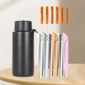 Özelleştirilmiş 304 paslanmaz çelik yalıtımlı fincan büyük kapasiteli <span class=keywords><strong>34oz</strong></span> açık spor su ısıtıcısı stokta soğuk araba fincan tutmak