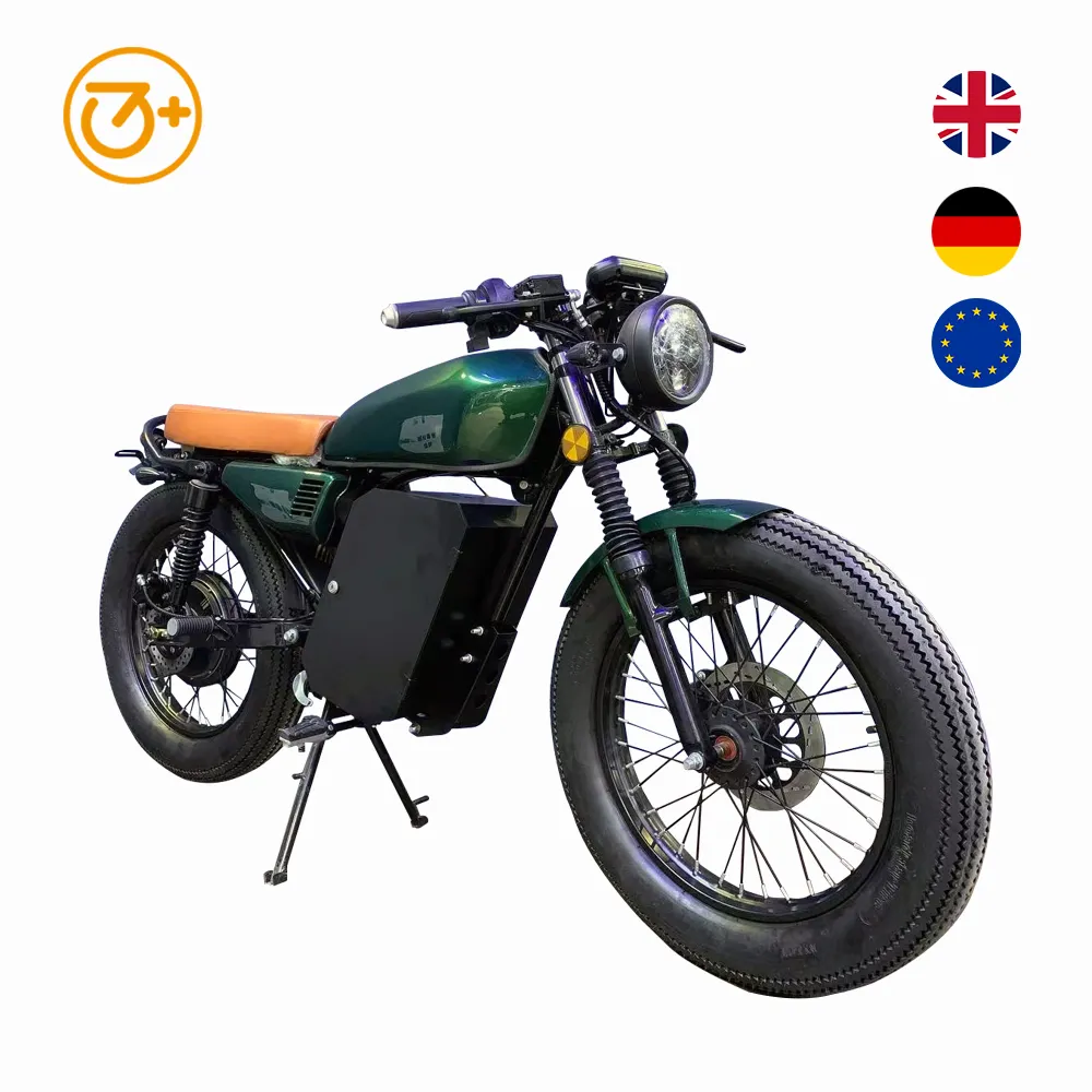 2000W 72v haute vitesse tout-terrain moto électrique vintage cyclomoteur Scooter pour une utilisation urbaine et campagnarde