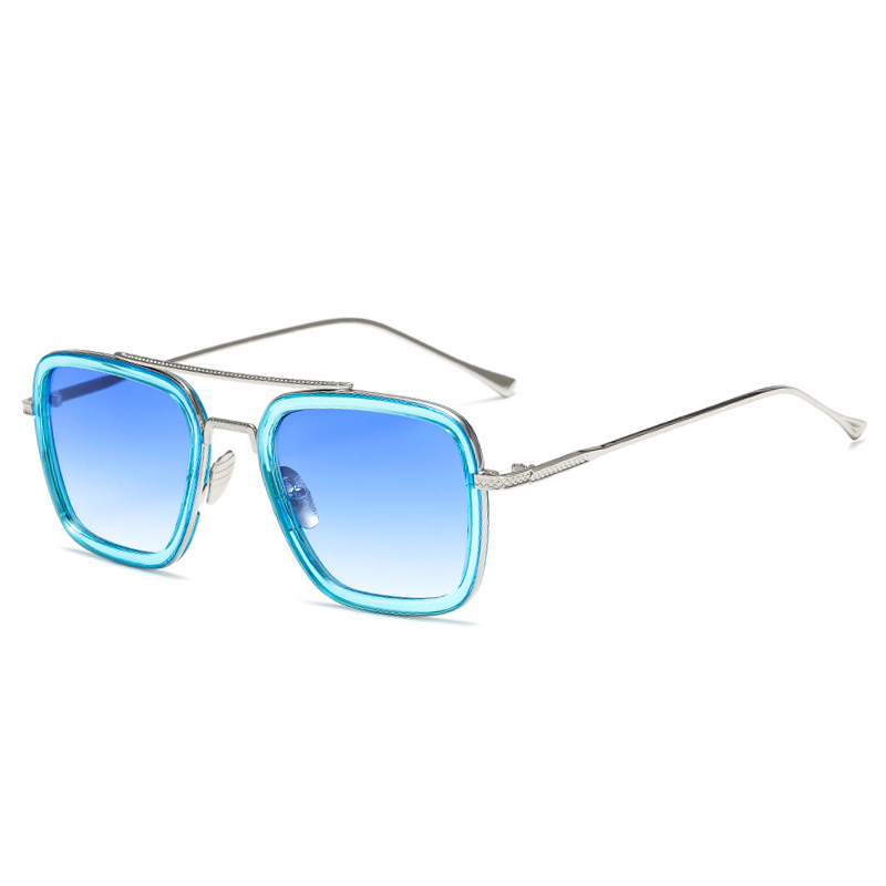 Bleu argenté/bleu dégradé