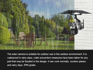 Lente dual a todo color CMOS Smart AI tecnología IP red Solar Wifi Cámara 30 metros visión nocturna tarjeta de memoria Opción de almacenamiento de datos - Product Image 2