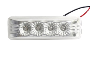 细线4发光二极管12V 24v拖车侧制造商和间隙灯，带反射器和支架表面安装侧标记Lmap - Product Image 4