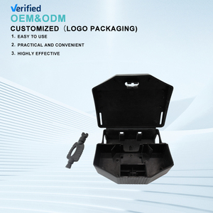 Bestwin Wholesale Plastic <strong>Mice</strong> Control Black <strong>Mouse</strong> Bait Box Rat Rodent Bait Station with Lock Key - Product Image 2