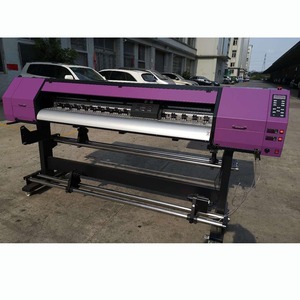 KYJET新しい状態オリジナル2.6mエコソルベントプリンターXP600デジタル印刷機スリッパ中国広州からの大型プリンター - Product Image 3