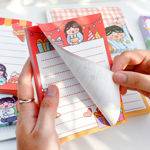 LABON定制可爱卡通生日格斗女孩系列信息记事本全彩印刷备忘录文具 - Product Image 2