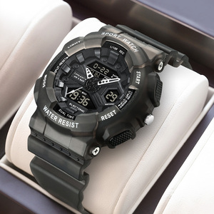 TIMEARTX LED dijital elektronik su geçirmez izle iş moda erkek spor saat saydam kauçuk kayış çalar saat izle - Product Image 4