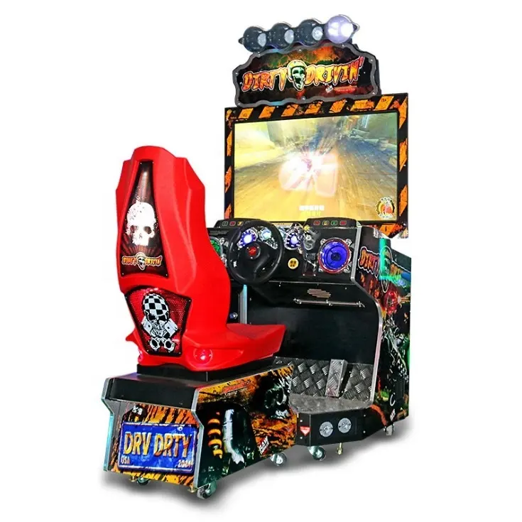 Dinibao simulator mengemudi kotor, mesin permainan mobil balap LCD 42 inci untuk pusat permainan arcade