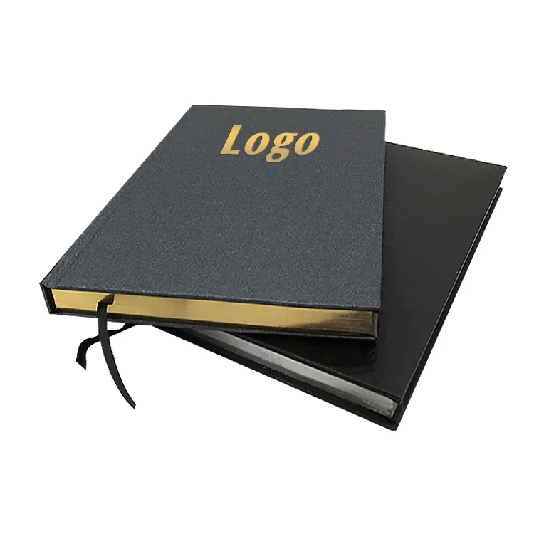 Hot Verkoop Manuscript Journal Gratis Sample Custom Hardcover Goud Folie Journal Planner Notebook Goud Journal Boek