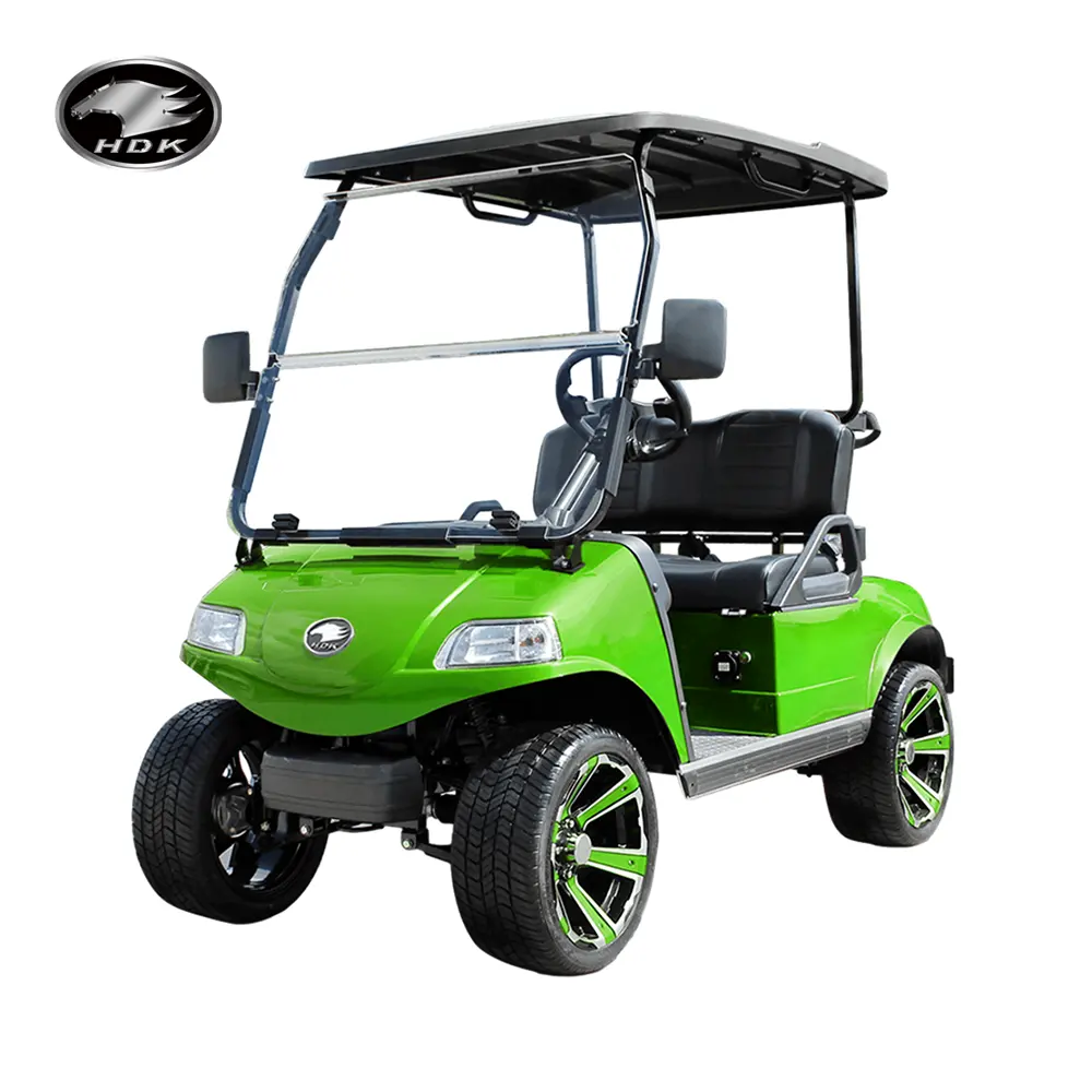 2024 Big Scooter Club Car 48V Barato a la venta 2 asientos Venta al por mayor Certificado CE HDK EVOLUTION Carrito de golf eléctrico