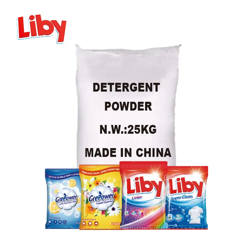 Liby Bulk detersivo per bucato in polvere China Factory OEM brand name detersivo in polvere