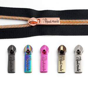 Nolvo Nhà Máy Thế Giới Bán Buôn 5 # Nylon Zip Thanh Trượt Biểu Tượng Tùy Chỉnh Puller Dây Kéo Cho Túi Xách Dây Kéo Puller - Product Image 2