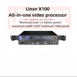 LINSN X100/X102 все-в-одном светодиодный дисплей Контроллер видеопроцессор DVI VGA CV Вход 11V-220V напряжение переменного тока