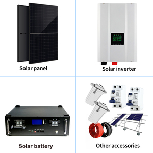 מערכת סולארית ביתית היברידית באיכות גבוהה 3kw 6kw 5kw 5kw 10kw מערכת אנרגיה סולארית עם בקר mpppppt סוללת ליתיום יון - Product Image 3