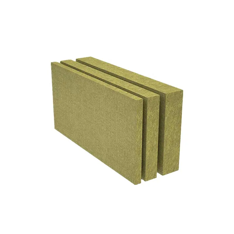 Tablero de panel de lana de roca mineral clase A1 resistente al fuego de alta calidad para muro cortina a prueba de sonido