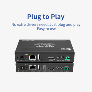 4K60/1080P 40m/70m HDBaseT genişletici 3D destek <span class=keywords><strong>HDMI</strong></span> Extender IR/RS232/CEC kontrol Cat5/6 <span class=keywords><strong>HDMI</strong></span> Extender ile KVM - Product Image 5