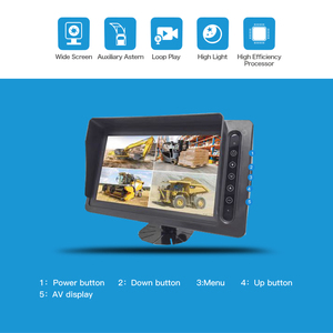 ISO Factory Monitor per auto impermeabile da 10.1 pollici Monitor DVR Monitor Video a 4 canali per la registrazione di camion per barche da autobus - Product Image 6