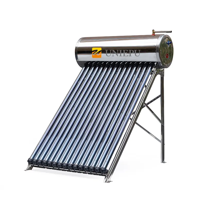 Calentador de agua solar de alta presión de bobina Sus mejor calificado Sus304 de acero inoxidable de alta eficiencia con tanque auxiliar para Baño