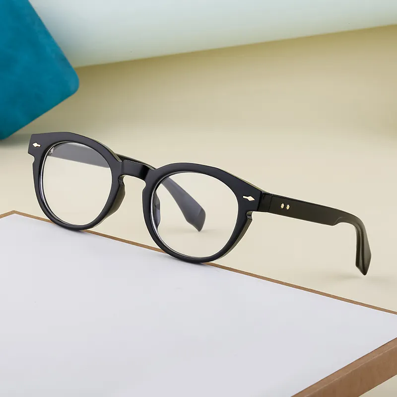 2023 Nieuwe Blauw Licht Filter Helder Frame Cat Eye Optische Leesbril Voor Volwassenen