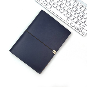Tùy chỉnh in ấn Loose-Leaf ràng buộc da máy tính xách tay A5 B5 A6 Tạp Chí bìa cứng kế hoạch mềm PU Bìa văn phòng máy tính xách tay với dây đeo - Product Image 5