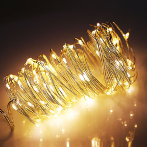 Cable de cobre para luces LED, cadena de luces LED con Control remoto, conexión USB, funciona con batería, temporizador de 8 modos, resistente al agua - Product Image 4